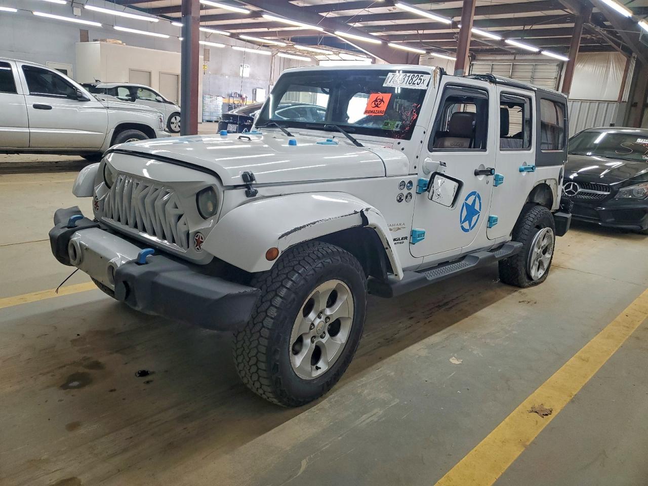 2012 Jeep Wrangler Unlimited Sahara, VIN 1C4BJWEG1CL118754 — Frame damage