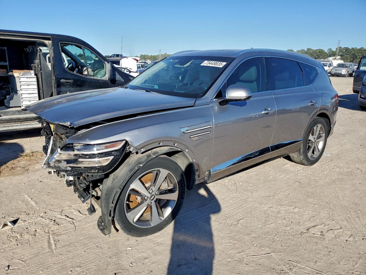 2021 Genesis GV80, VIN KMUHCESC6MU031974 — Front end