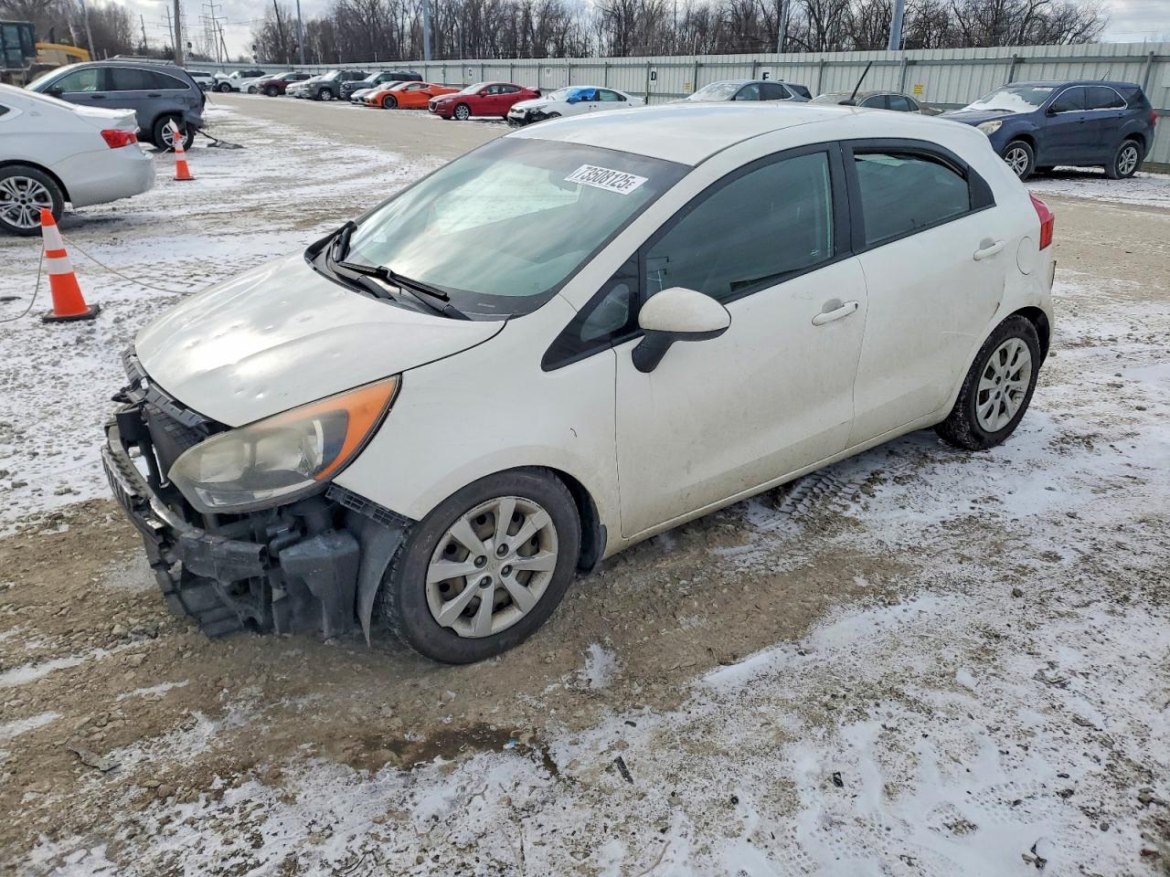 2013 Kia Rio LX, VIN KNADM5A30D6170192 — Front end