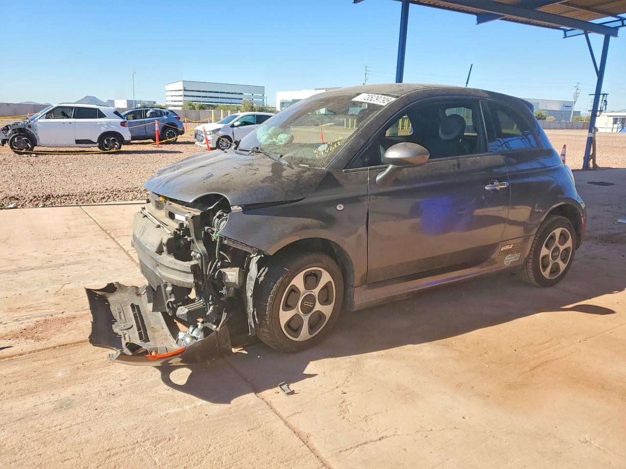 2014 FIAT 500e, VIN 3C3CFFGE9ET294612 — Front end