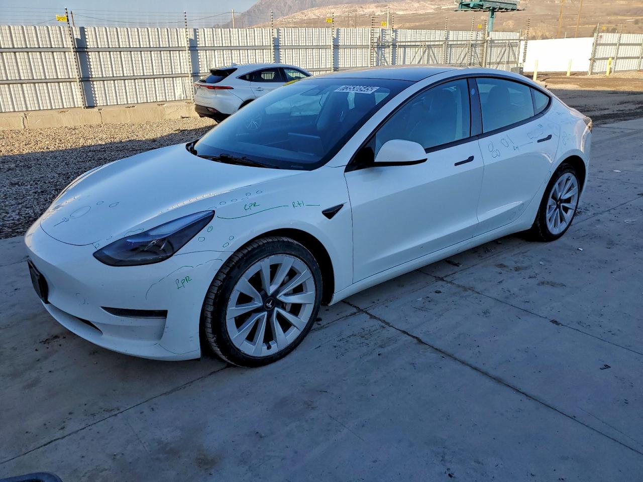 2023 Tesla Model 3, VIN 5YJ3E1EAXPF457691 — Vandalism