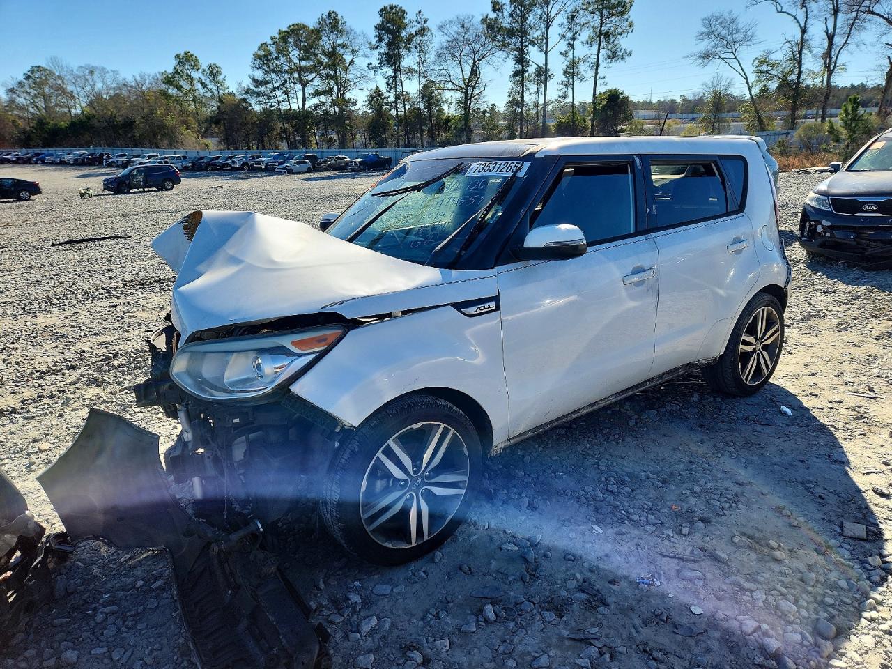 2014 Kia Soul +, VIN KNDJP3A59E7075595 — Biohazard / chemical