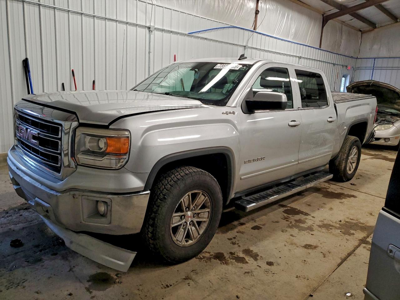 2014 GMC Sierra 1500 SLE, VIN 3GTU2UEH5EG219606 — Frame damage