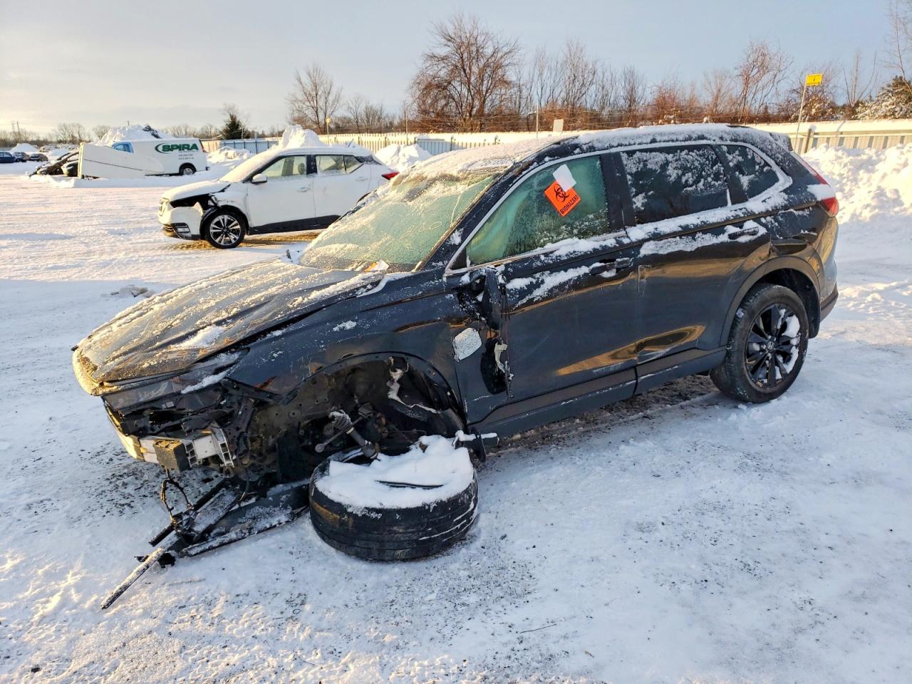 2023 Honda CR-V Sport Touring, VIN 2HKRS6H97PH201463 — Undercarriage