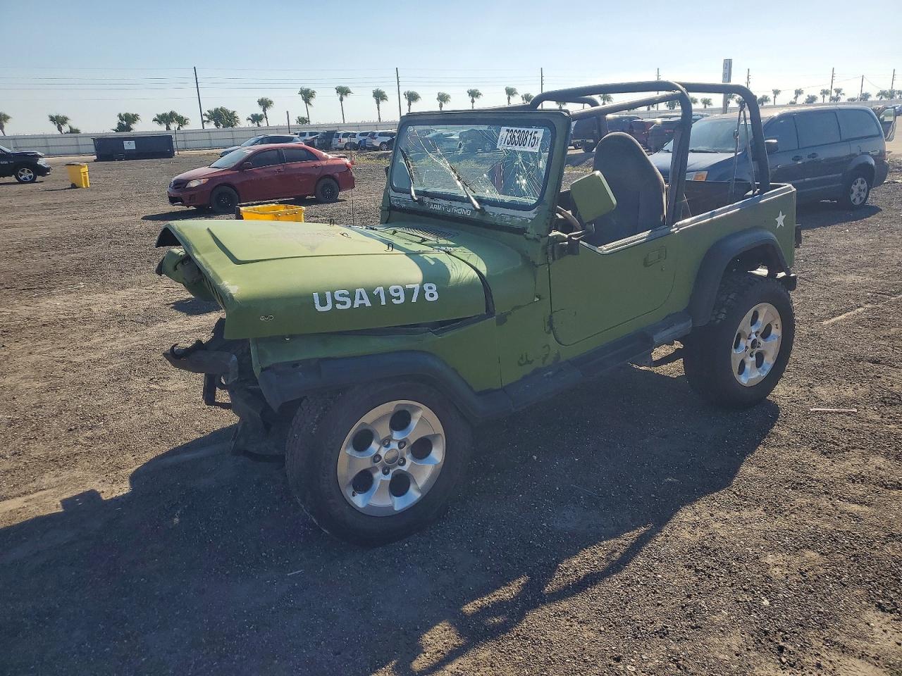 1993 Jeep Wrangler Sahara, VIN 1J4FY49S1PP239308 — Front end