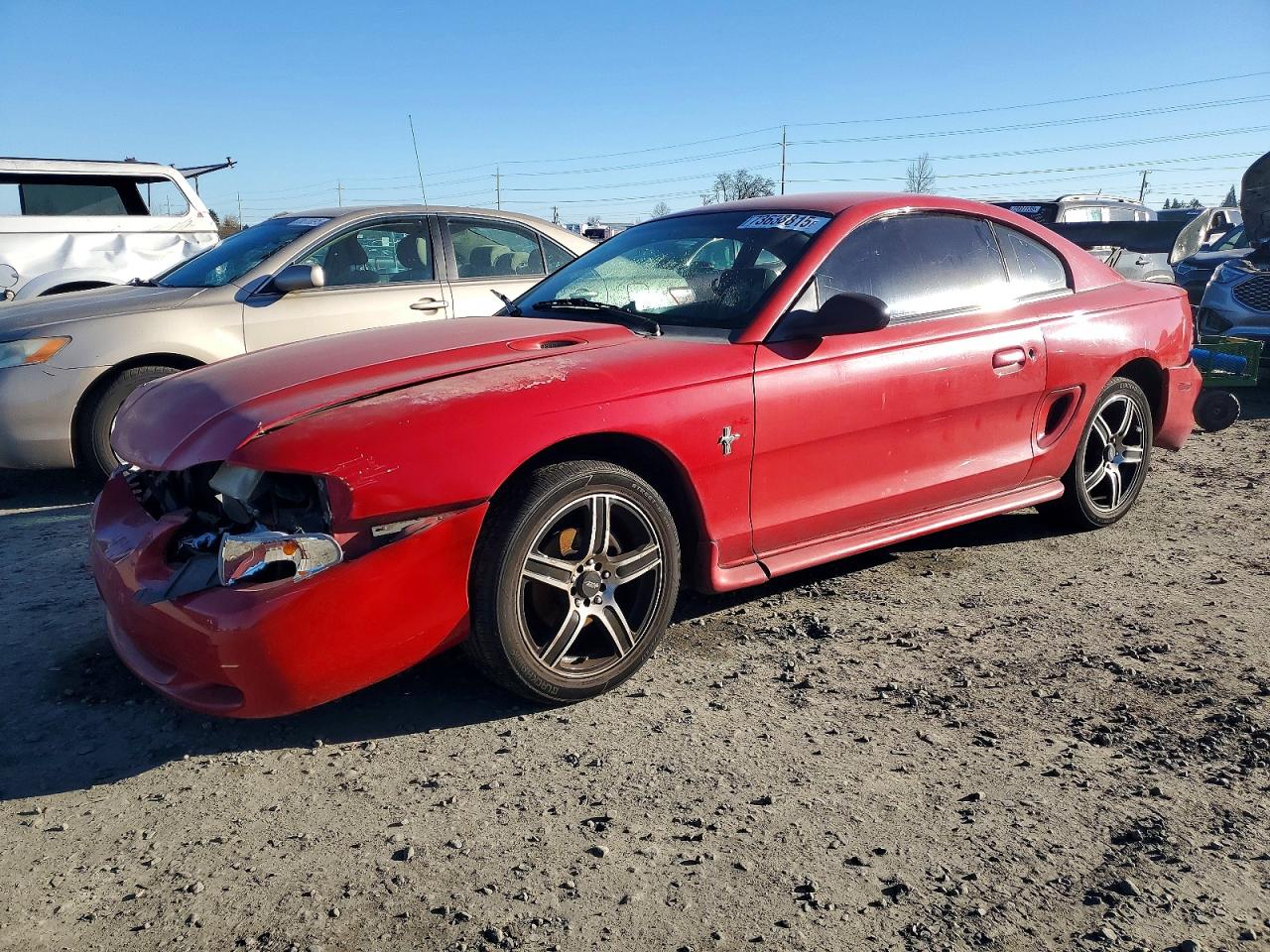 1995 Ford Mustang, VIN 1FALP4049SF229642 — Front end