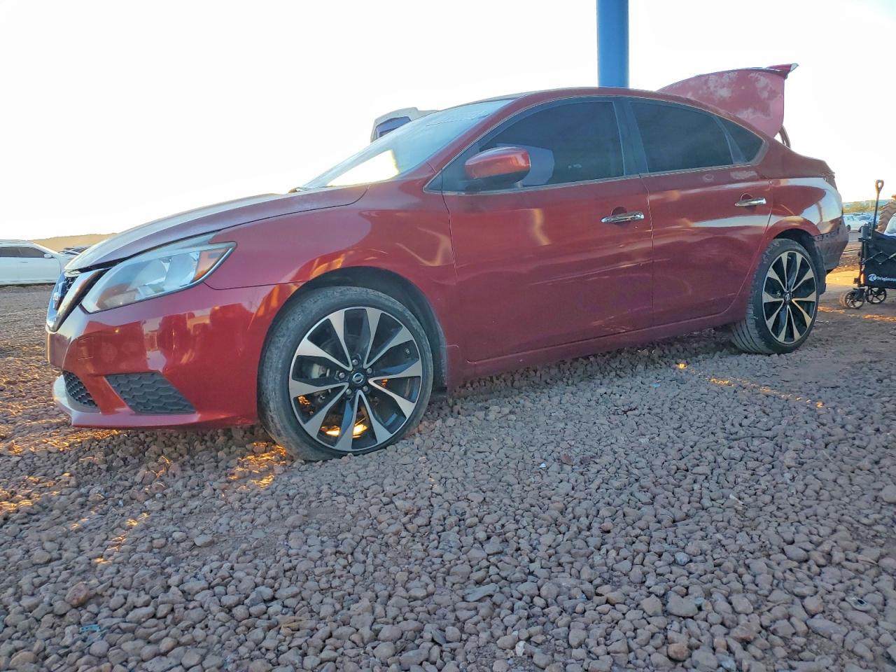 2016 Nissan Sentra SV, VIN 3N1AB7AP1GY303536 — Rear end