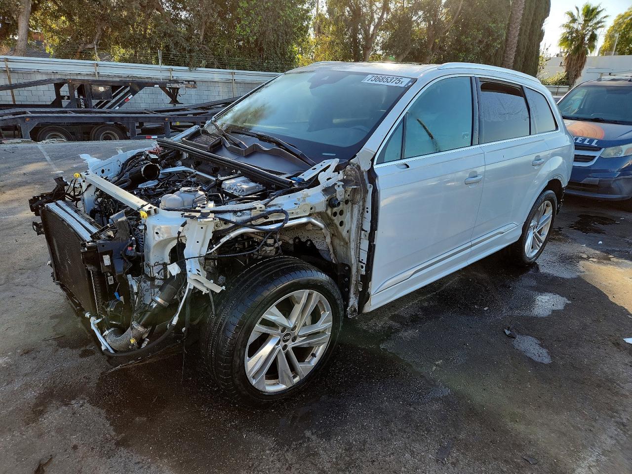 2021 Audi Q7 Premium, VIN WA1AJAF7XMD018395 — Stripped