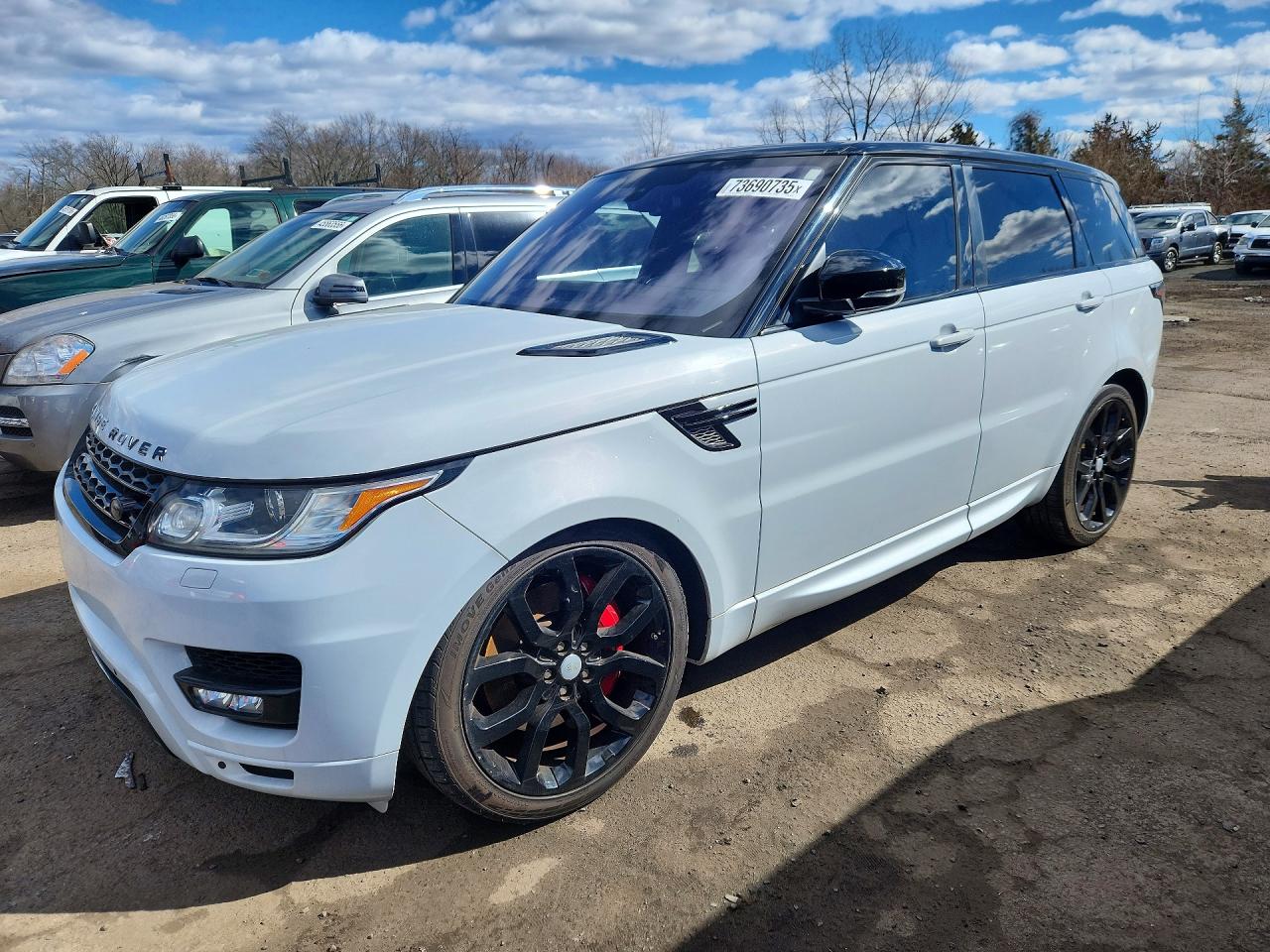2016 Land Rover Range Rover Sport Dynamic, VIN SALWR2EF1GA101456 — Engine fire