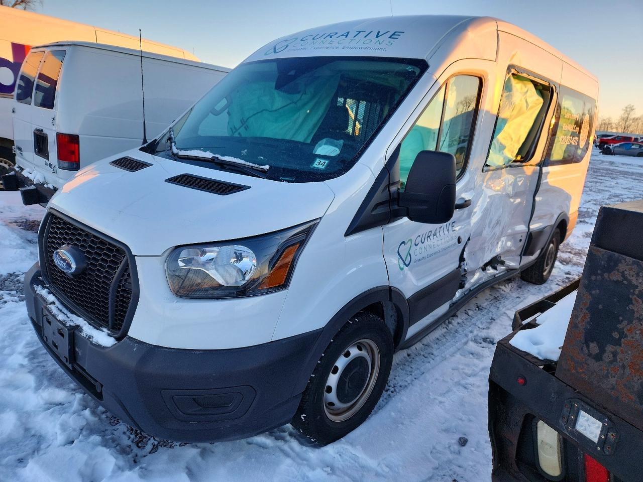 2023 Ford Transit Passenger XL, VIN 1FDAX2C81PKB12247 — Side