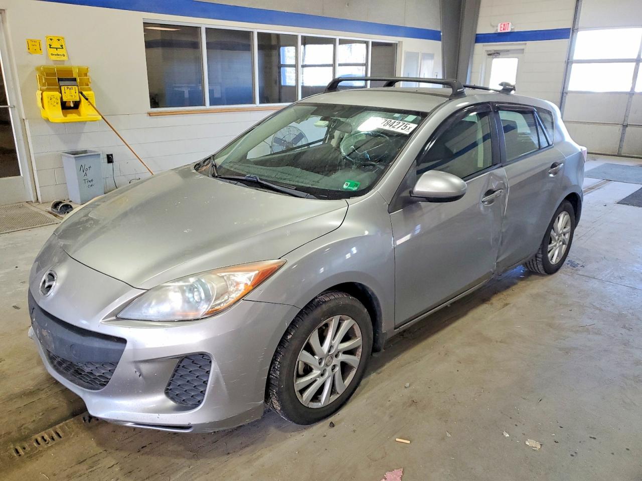 2012 Mazda 3 i Touring, VIN JM1BL1L81C1542018 — Повреждение рамы