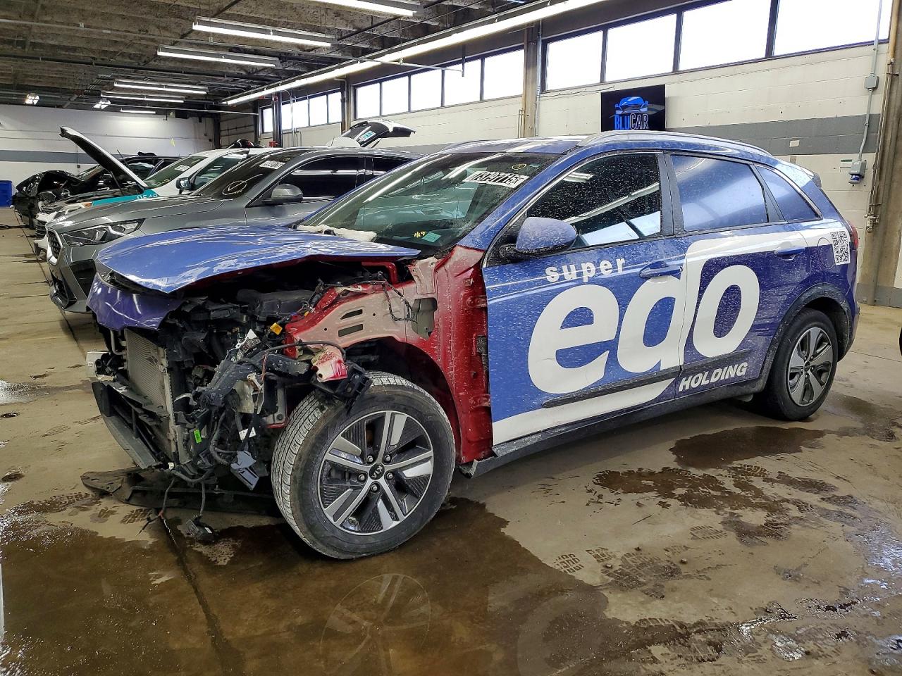 2022 Kia Niro LX, VIN KNDCB3LC4N5509646 — Frame damage