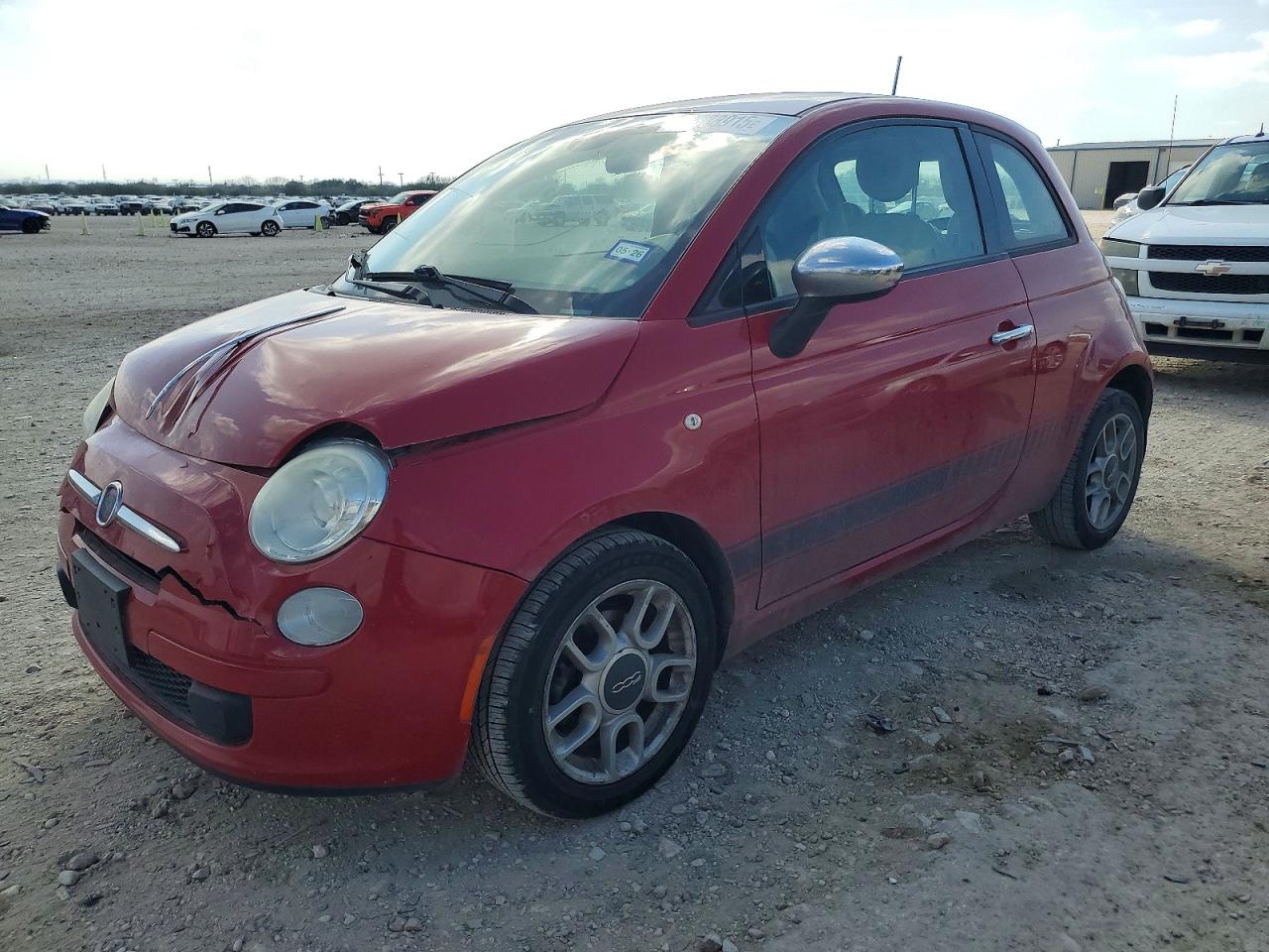 2015 FIAT 500 Pop, VIN 3C3CFFAR5FT504524 — Front end