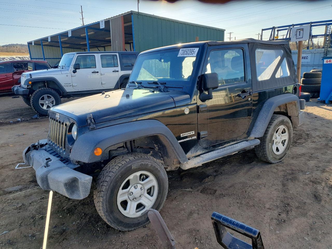 2012 Jeep Wrangler Sport, VIN 1C4AJWAG4CL224892 — Front end