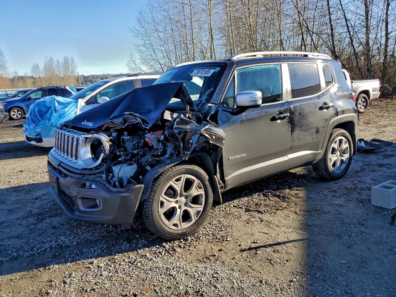 2016 Jeep Renegade Limited, VIN ZACCJBDT9GPD48586 — Front end