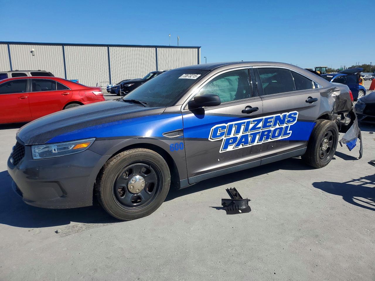 2019 Ford Police Interceptor, VIN 1FAHP2MK4KG113018 — Rear end