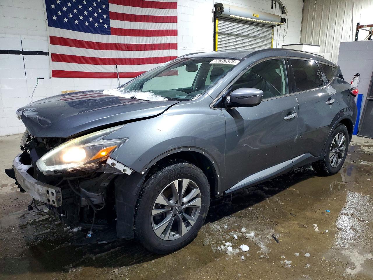 2018 Nissan Murano SV, VIN 5N1AZ2MH2JN157566 — Front end