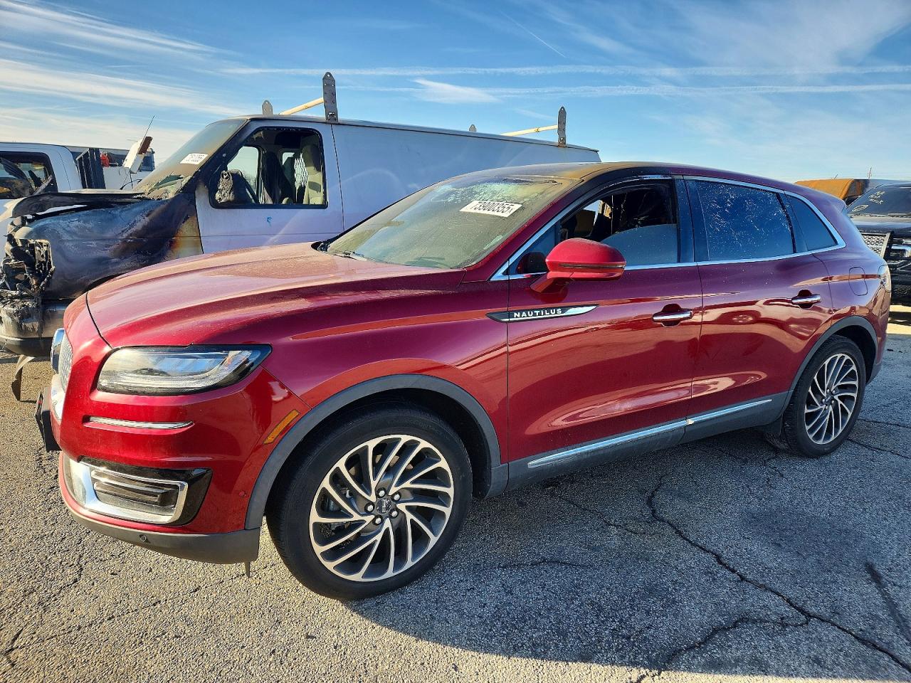 2019 Lincoln Nautilus Reserve, VIN 2LMPJ8L93KBL58649 — Interior fire