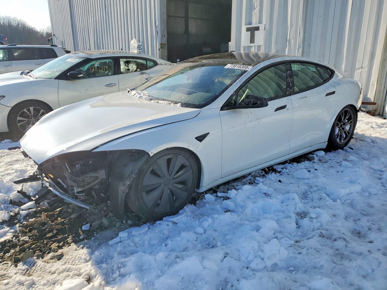 2023 Tesla Model S, VIN 5YJSA1E5XPF529659 — Front end