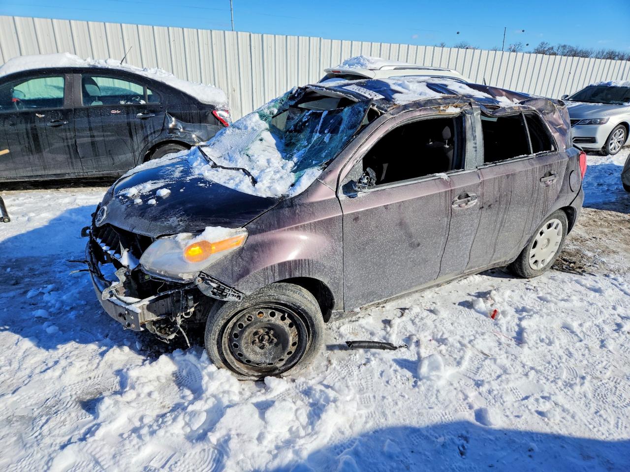 2012 Scion xD, VIN JTKKU4B42C1025557 — Rollover