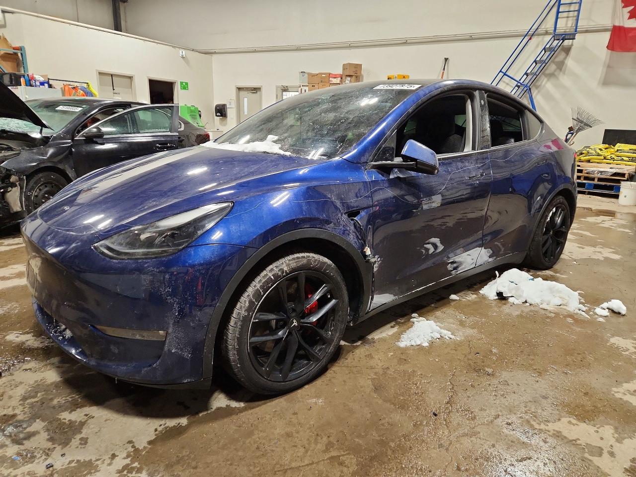 2023 Tesla Model Y Performance, VIN 7SAYGDEF2PF583592 — Vandalism