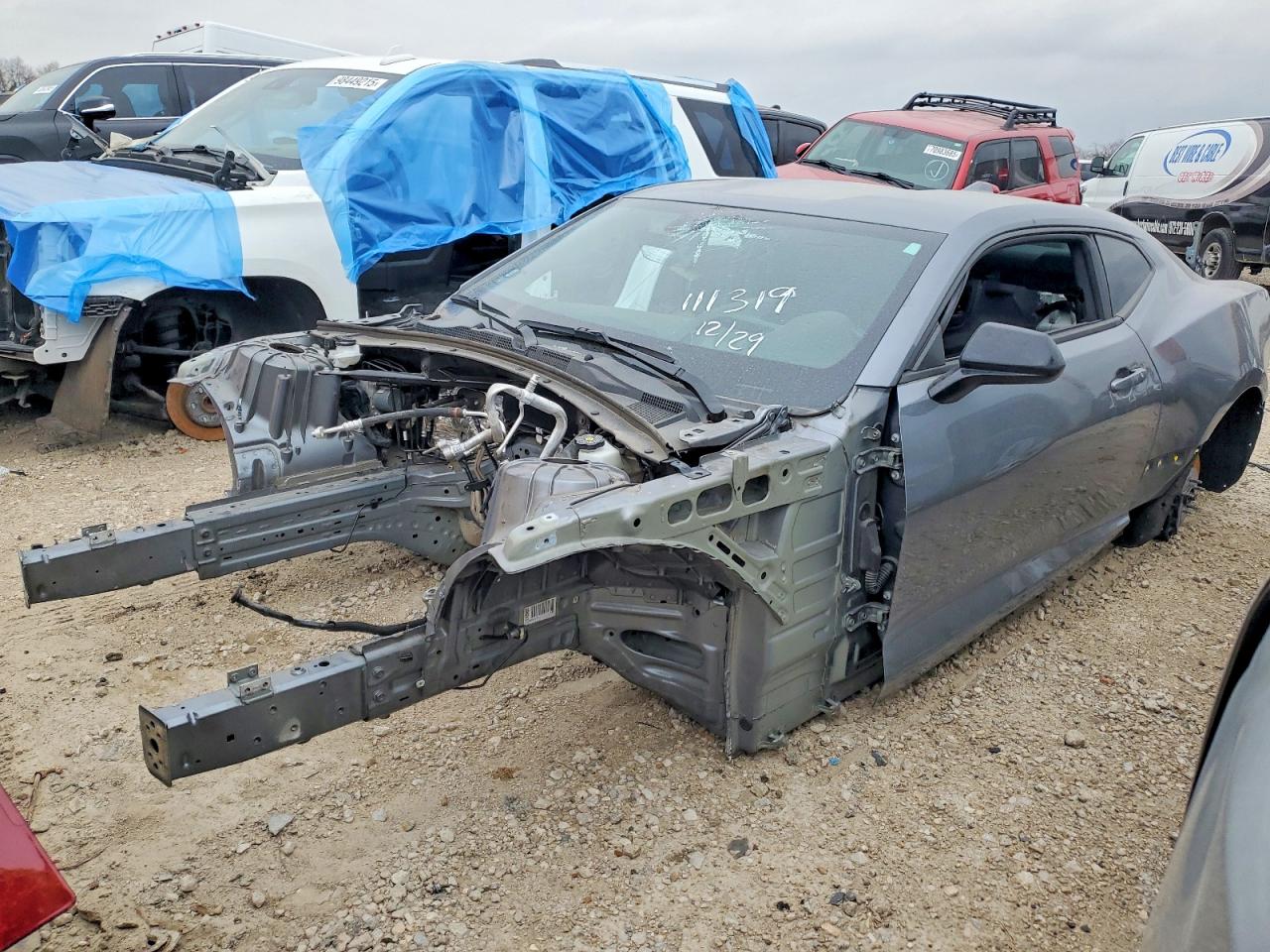 2021 Chevrolet Camaro 2SS, VIN 1G1FH1R77M0118747 — Vandalism