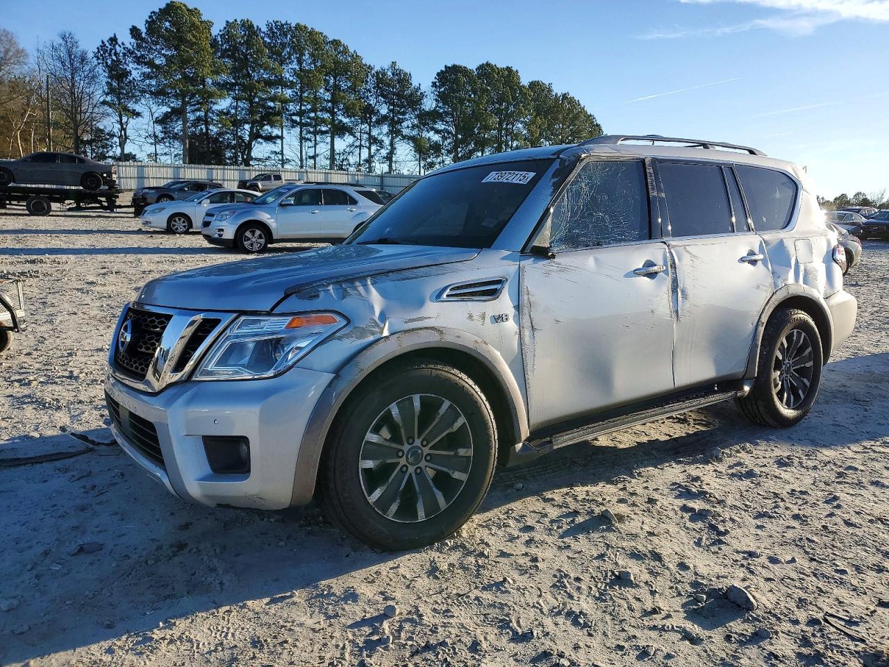2018 Nissan Armada SL, VIN JN8AY2ND2J9058343 — Front end