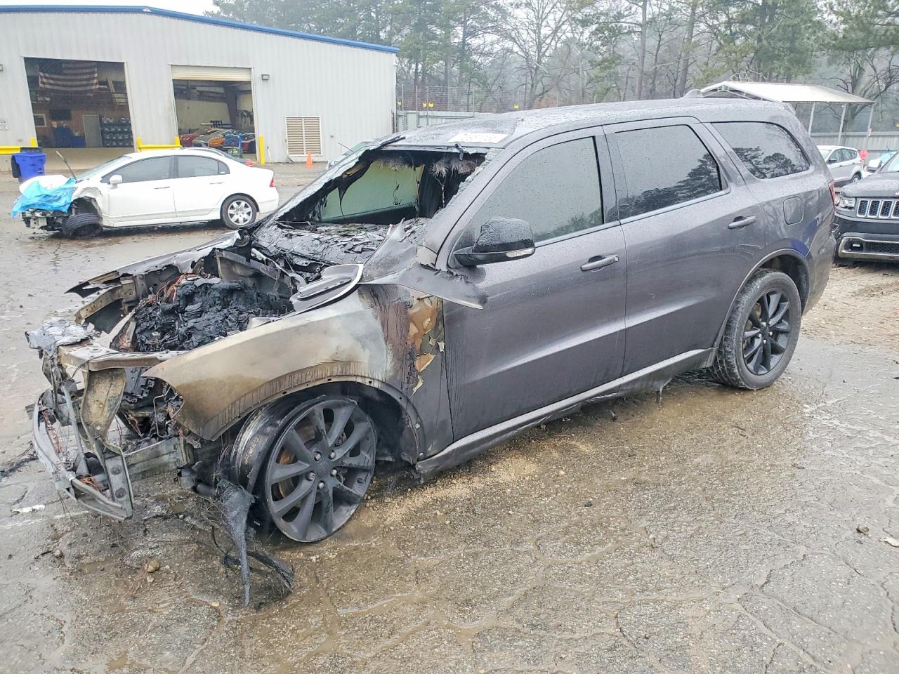 2018 Dodge Durango GT, VIN 1C4RDJDGXJC307734 — Engine fire