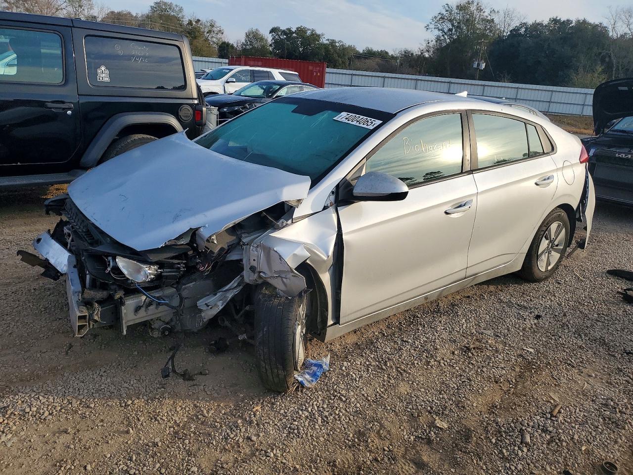 2018 Hyundai Ioniq Blue, VIN KMHC65LC7JU075198 — Biohazard / chemical