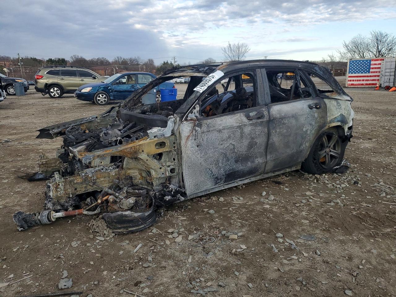 2016 Mercedes-Benz GLC 300, VIN WDC0G4KB5GF097070 — Engine fire