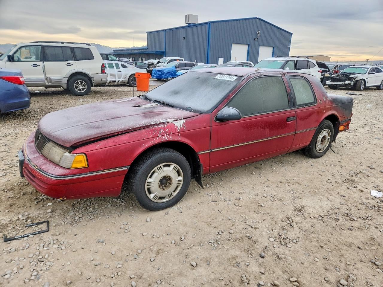 1991 Mercury Cougar, VIN 1MEPM6045MH606800 — Burn