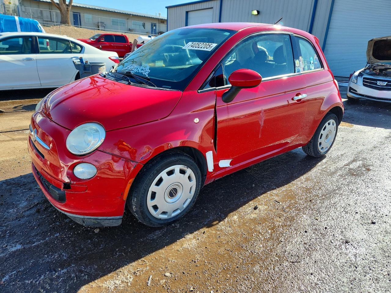 2015 FIAT 500 Pop, VIN 3C3CFFAR6FT545437 — Front end