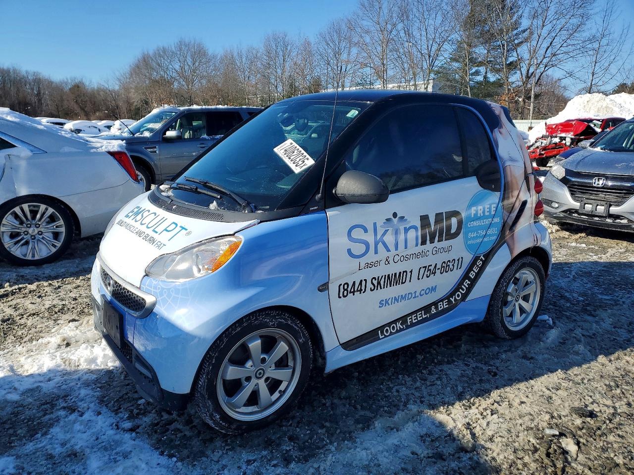 2013 Smart fortwo Pure, VIN WMEEJ3BA9DK615233 — Обычный износ