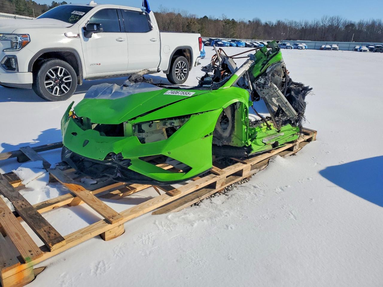 2021 Lamborghini Huracan, VIN ZHWUT5ZF9MLA17679 — Burn