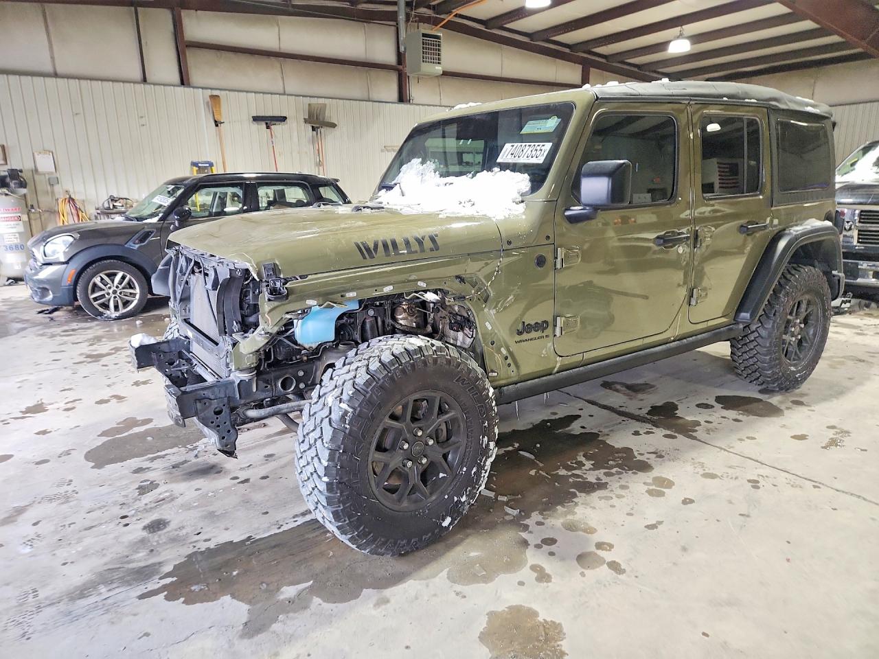 2025 Jeep Wrangler Willys, VIN 1C4PJXDN1SW507323 — Фото с аукциона
