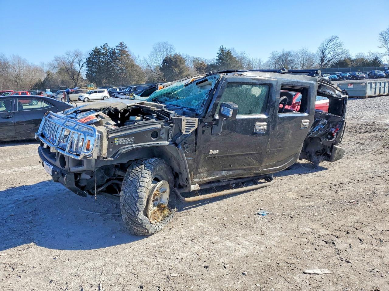 2005 Hummer H2 SUV, VIN 5GRGN23U25H103180 — Rollover