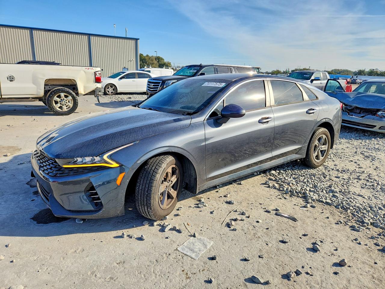 2021 Kia K5 LXS, VIN 5XXG14J24MG025345 — Front end