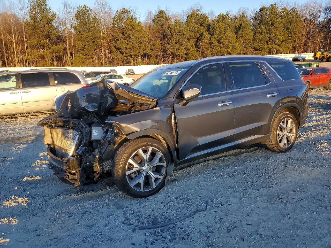 2020 Hyundai Palisade SEL, VIN KM8R44HEXLU099079 — Front end