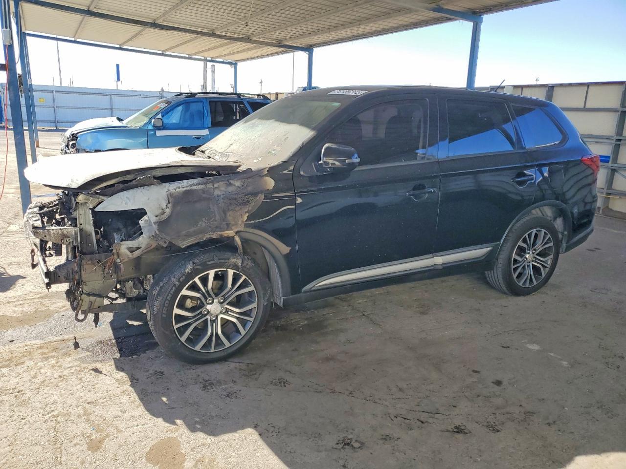2016 Mitsubishi Outlander SE, VIN JA4AD3A31GZ004352 — Engine fire