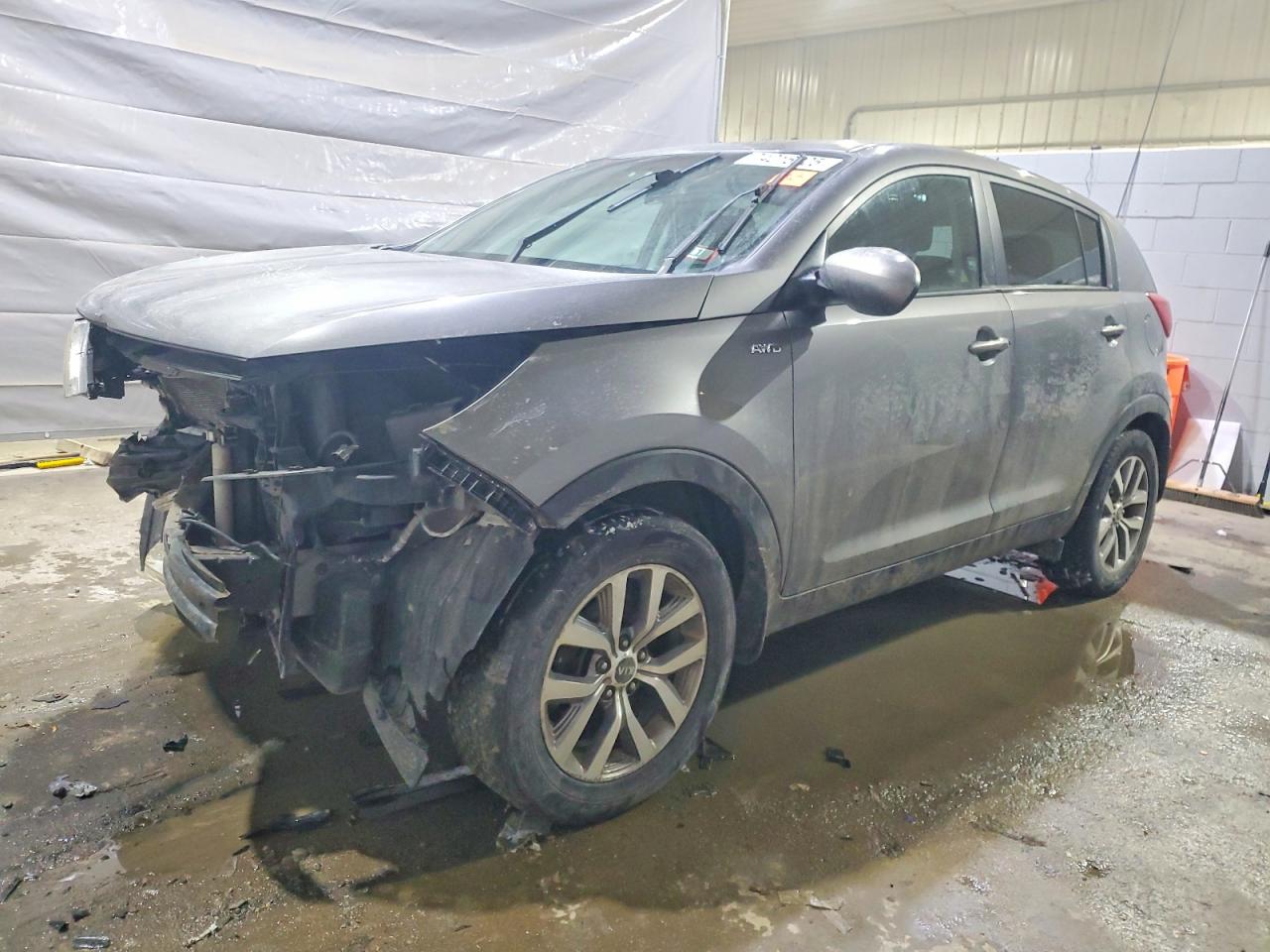2015 Kia Sportage LX, VIN KNDPBCAC2F7786080 — Frame damage