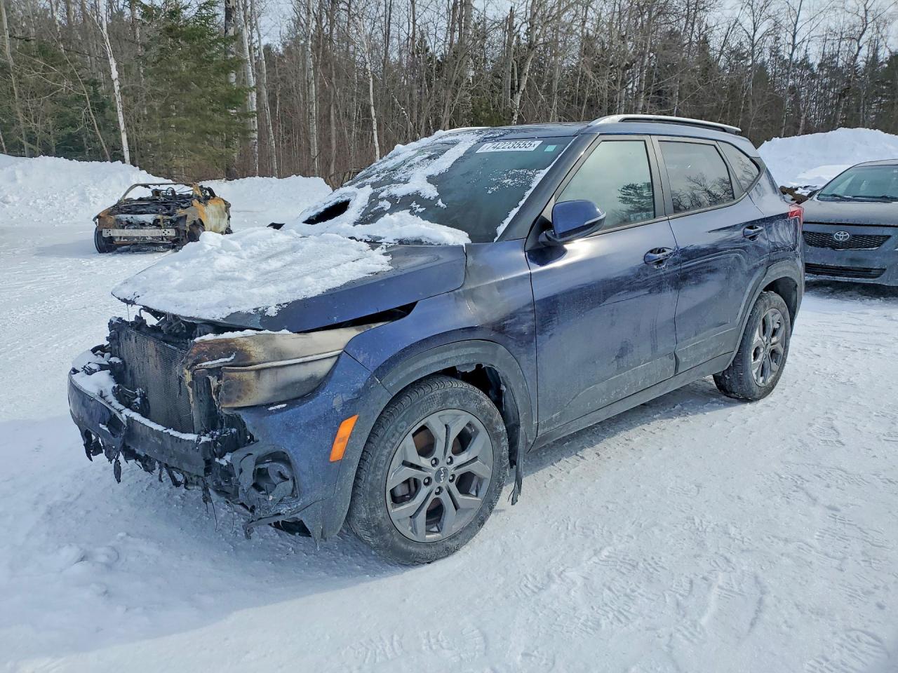 2024 Kia Seltos LX, VIN KNDEPCAA4R7483071 — Engine fire