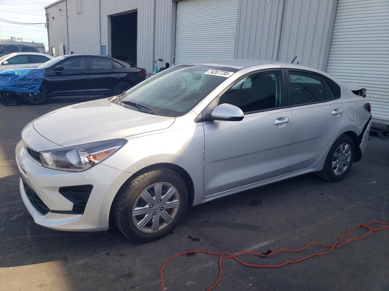 2023 Kia Rio LX, VIN 3KPA24ADXPE614515 — Rear end