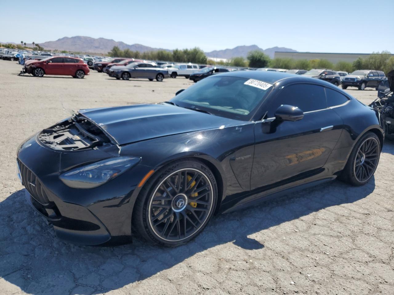 2025 Mercedes-Benz AMG GT 55, VIN W1KRJ8AB6SF006474 — Engine fire
