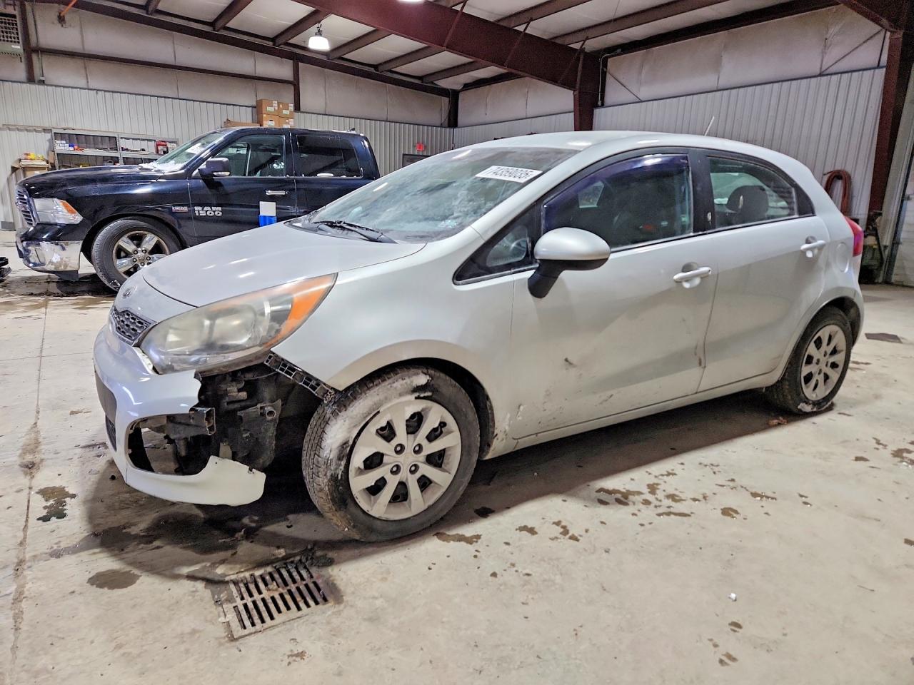 2013 Kia Rio EX, VIN KNADN5A33D6222430 — Front end