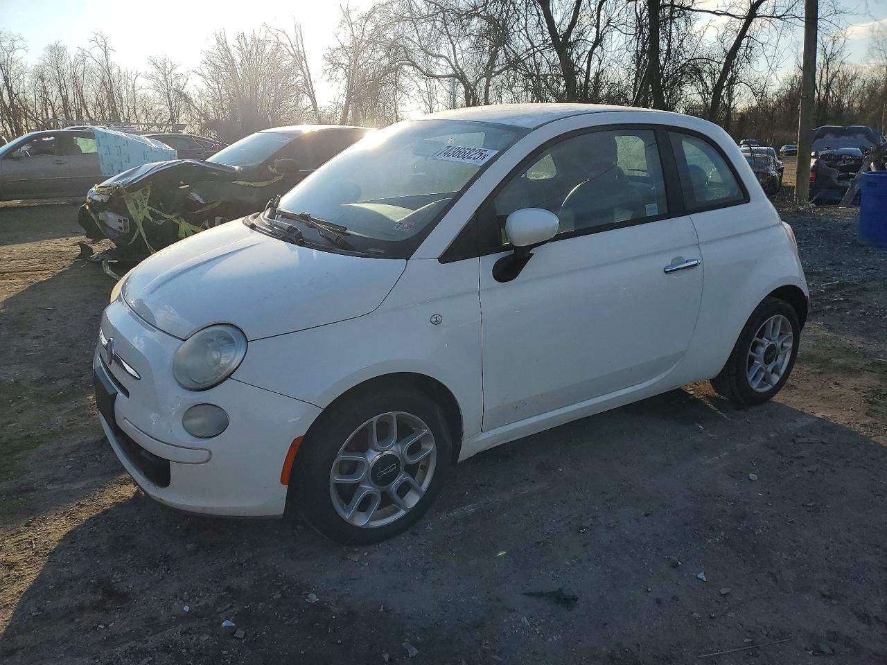 2012 FIAT 500 Pop, VIN 3C3CFFAR7CT124919 — Vandalism