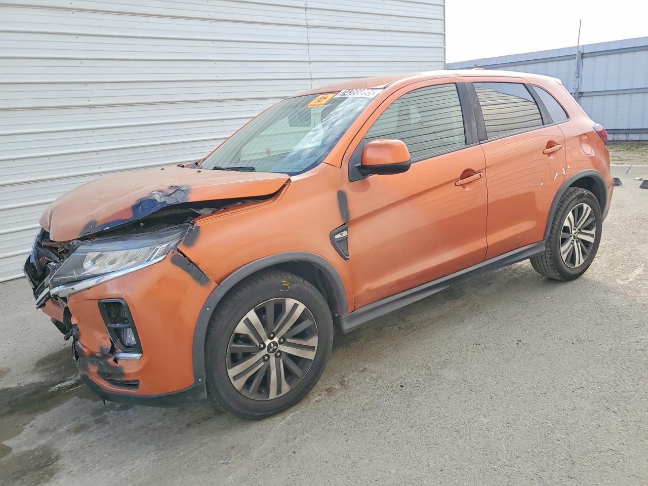 2020 Mitsubishi Outlander ES, VIN JA4AP3AU2LU014413 — Engine fire