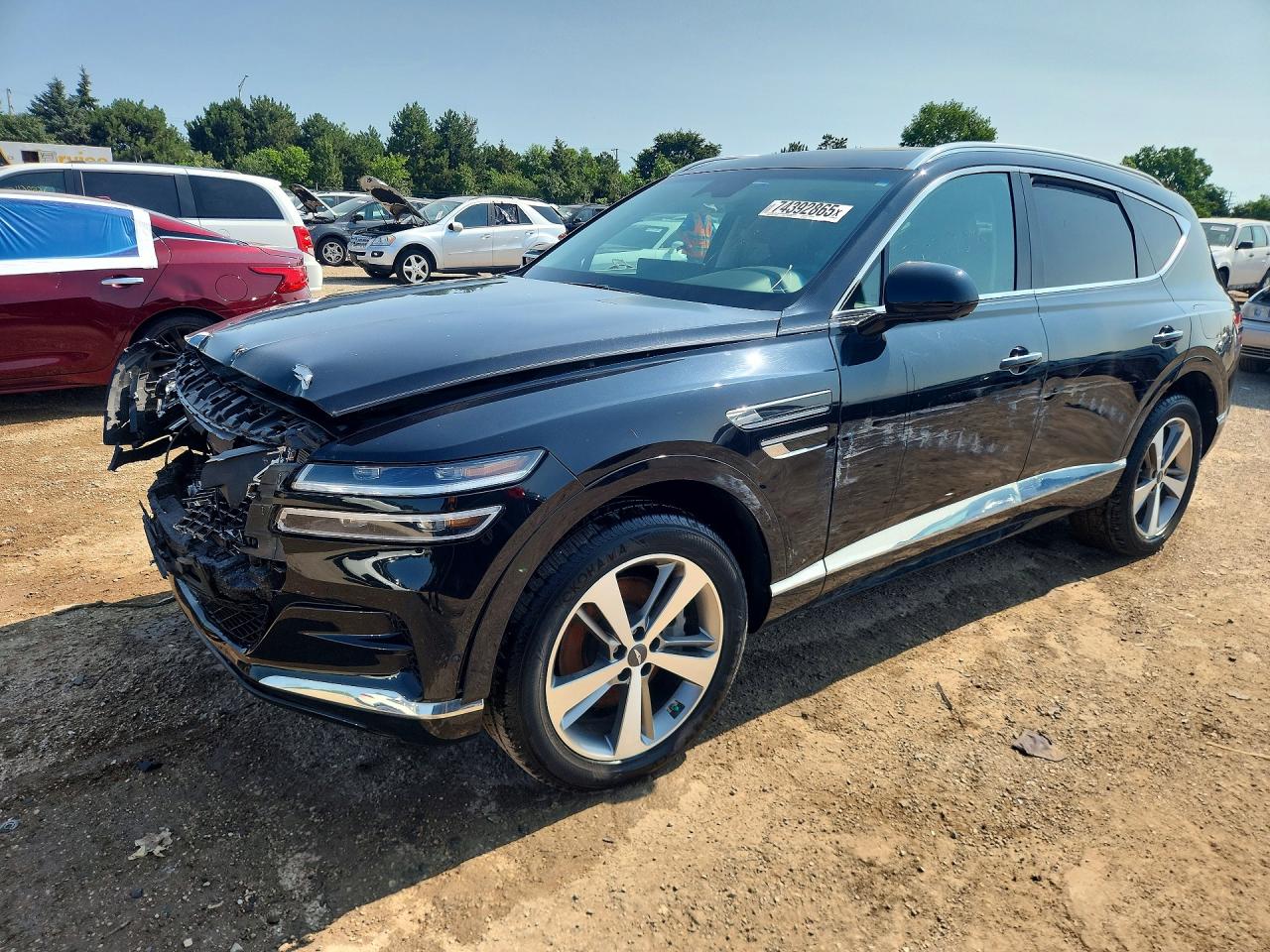 2021 Genesis GV80, VIN KMUHBDSB5MU043327 — Front end