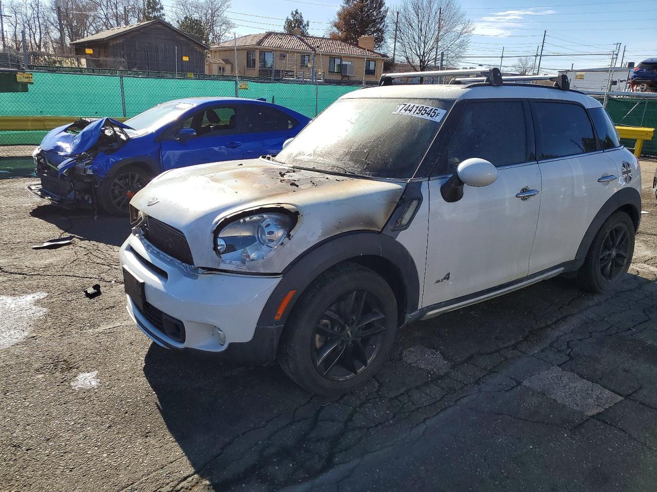 2015 MINI Countryman S, VIN WMWZC5C57FWP48282 — Engine fire