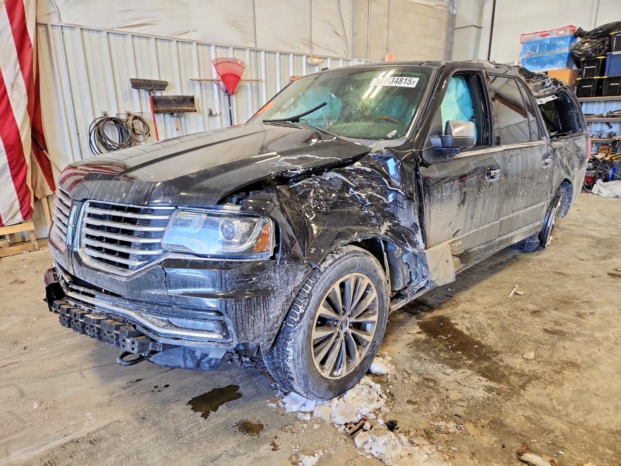 2015 Lincoln Navigator, VIN 5LMJJ3JT0FEJ07078 — Rollover