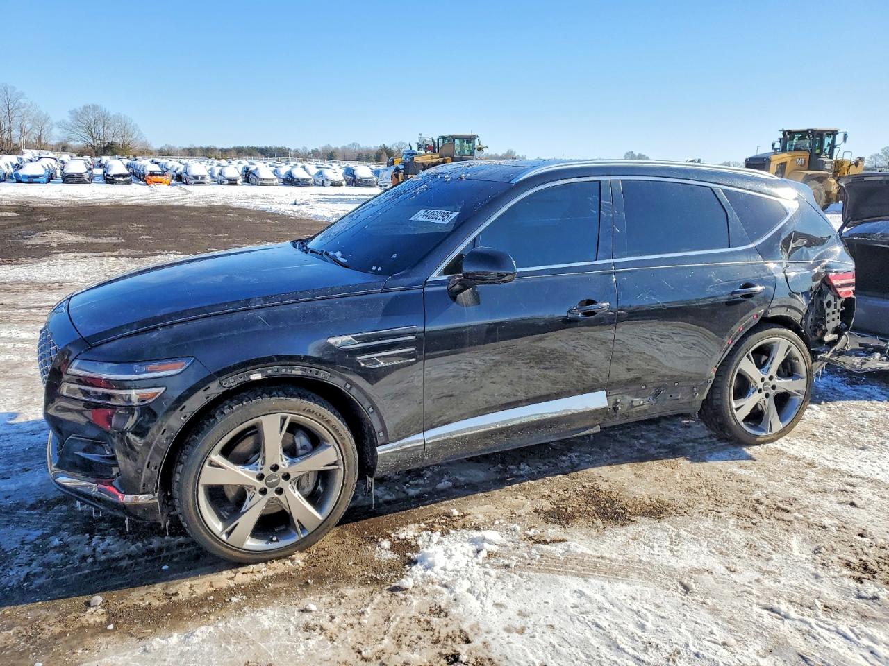 2021 Genesis GV80, VIN KMUHCESC3MU030359 — Rear end